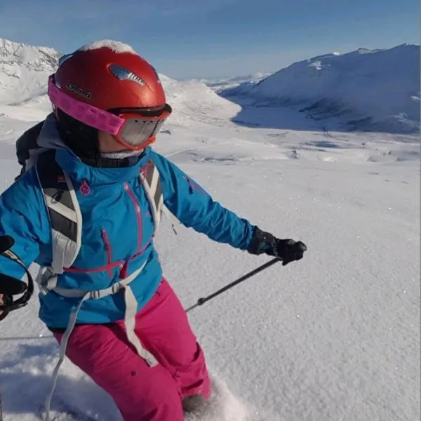 Idyllisk hus med sauna og jacuzzi, Lyngen, hotel di Nord-Lenangen