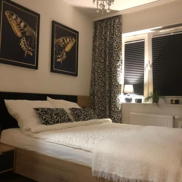 Apartament Patio Vita -garaż podziemny, taras,wejście klamka kod,centrum, hotel in Kielce