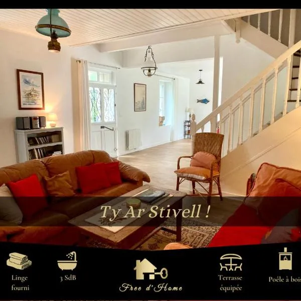 TY AR STIVELL, l’équilibre entre terre et mer 4-7 personnes à MOELAN SUR MER, hotel a Moëlan-sur-Mer