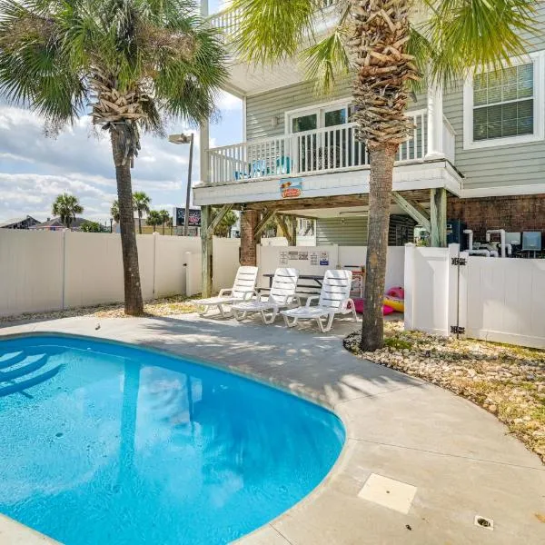 Walk to Ocean and Pier Surfside Beach House with Pool, hotel v destinaci Myrtle Beach