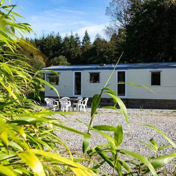 Mobilhome dans la prairie, hotel en Saint-Nicolas-du-Pélem