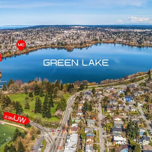 Green Lake 1st Line Home B with Central Air Conditioners, hotel in Seattle