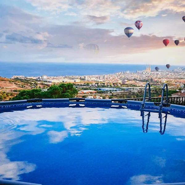 A+View Private Terrace Private Pool Family Fun, hotel v destinaci Badalona
