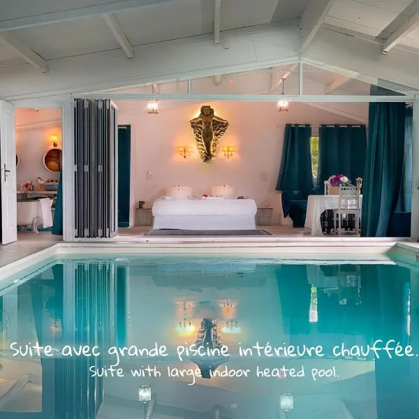 Suite Loft de la Sirène Grande piscine privée, hotel in Saint-Samson-de-la-Roque