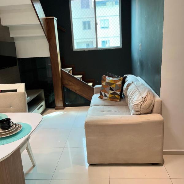 Cobertura Duplex Climatizada com Suíte a 2 km do Aeroporto de Salvador e praias Self Check-in AUTOMÁTICO - Foto 4