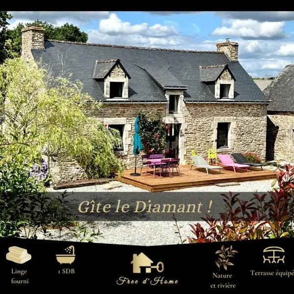 Gîte Diamant, Vallée du Scorff, Nature, Bien-être, hotel v destinaci Arzano
