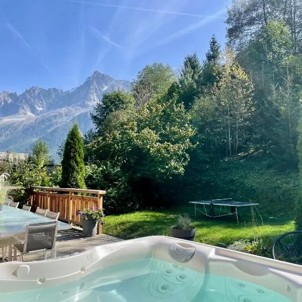 13 personnes,jacuzzi, pied des pistes et des chemins, 4 chambres, Hotel in Les Houches