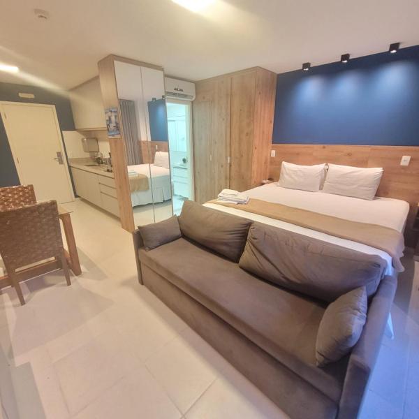 FLAT VISION EXECUTIVO PREMIUM, SHN QUADRA 1 BLOCO F, AO LADO DA ESPLANADA DOS MINISTÉRIOS, SMART-TV, WI-FI, FILTRO DE ÁGUA, PISCINA, ACADEMIA, SAUNA, ESTACiONAMENTO GRÁTIS, ESTAÇÃO DE RECARGA DE CARRO ELÉTRICO, RECEPÇÃO 24 hs BY REI DOS FLATS - Foto 5