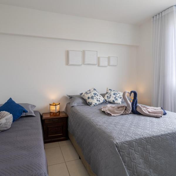 Apartamento com VISTA MAR, Ar-condicionado, Wi-Fi Condomínio com PISCINA, quadra de esportes Playground infantil a 15 minutos do Beto Carreiro - Foto 2
