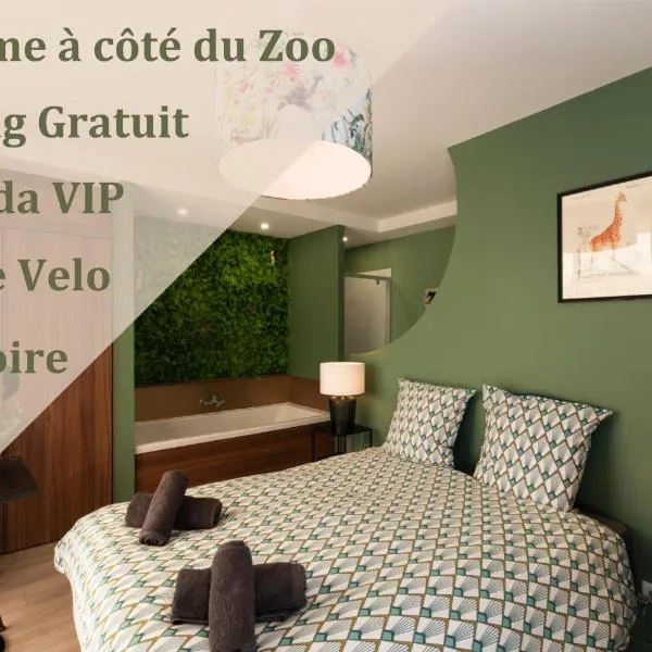 ECRIN romantique,7studios,3km du zoo!, hotel v destinácii Seigy