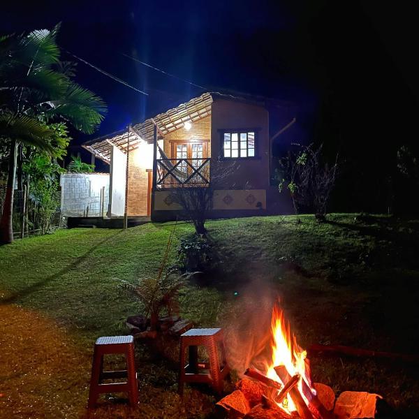 Chalé Paraíso Fazendinha Cachoeira Pet Friendly