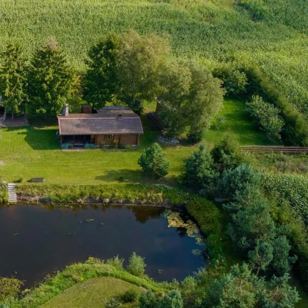 Casa de campo sauna cabin, hotel a Kryžkalnis