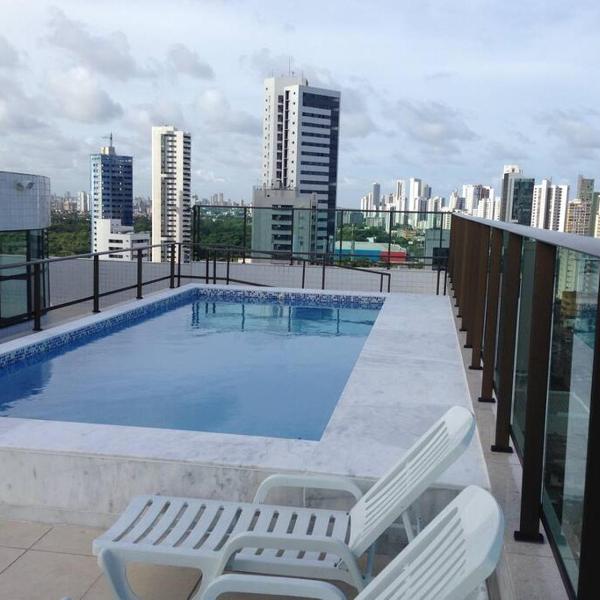 Flat 02 quartos em Boa Viagem, 2 min a pé da praia - Foto 4