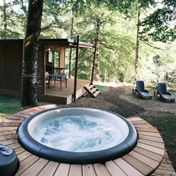 Lodge avec SPA privatif - Foret et Lac, hotel en Neuvic