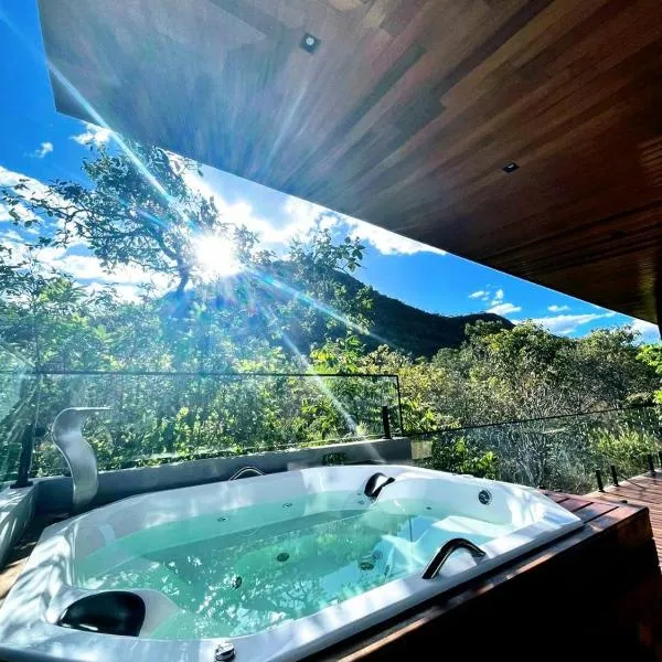 Casa Vértize, uma casa de alto padrão com Spa Hidro e vista espetacular, hotel in Cavalcante