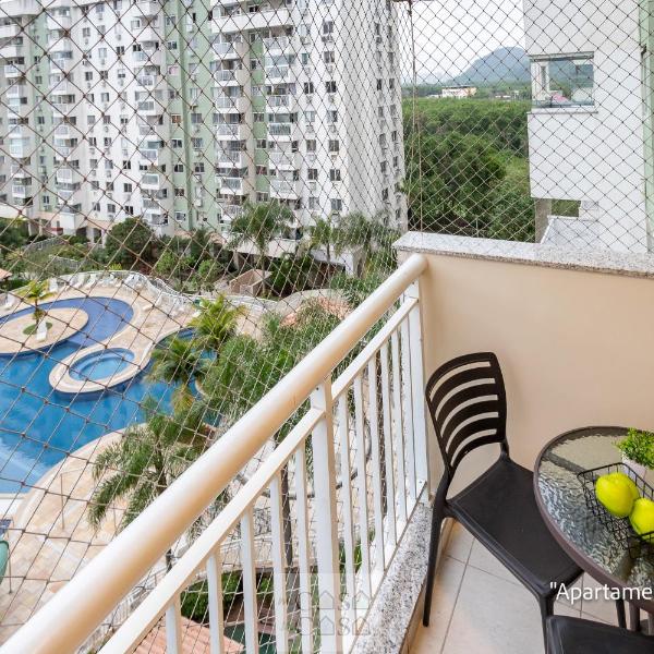 2 Quartos com Varanda a 300m RioCentro Wi-Fi 120mbps e Cozinha Completa - Condomínio com Piscina, Estacionamento, Portaria 24h e Parquinho Infantil - Apartamento indicado para Grupos, Hóspedes a Trabalho e Crianças - Foto 5