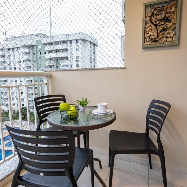 2 Quartos com Varanda a 300m RioCentro Wi-Fi 120mbps e Cozinha Completa - Condomínio com Piscina, Estacionamento, Portaria 24h e Parquinho Infantil - Apartamento indicado para Grupos, Hóspedes a Trabalho e Crianças - Foto 4