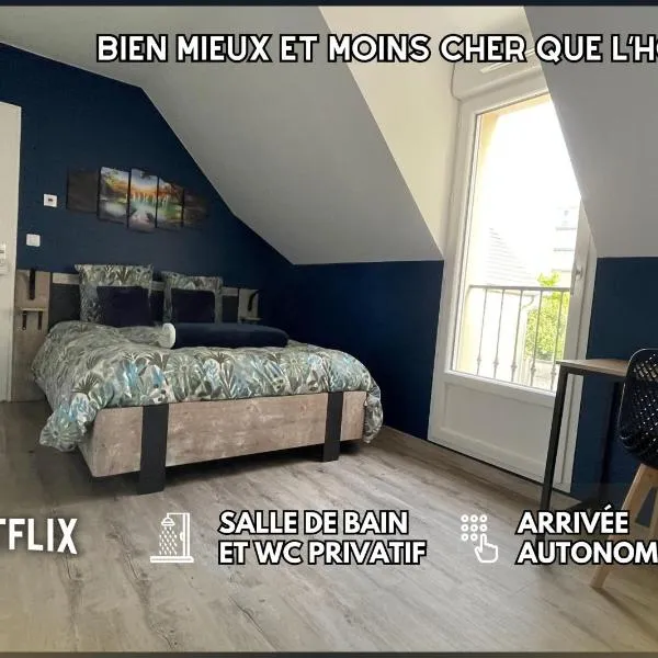 Chambre Escapade - SDB WC Privatif - Entrée autonome - Grande TV NETFLIX, hotel v destinaci Compiègne