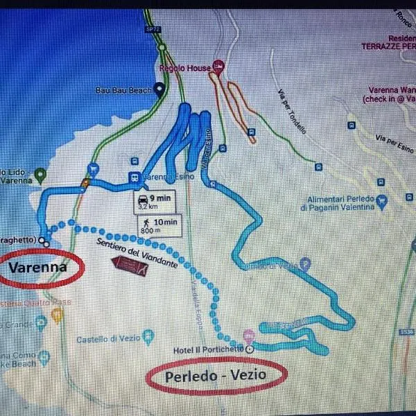 Hotel Diffuso Il Portichetto Vezio Perledo, hotel v destinácii Perledo