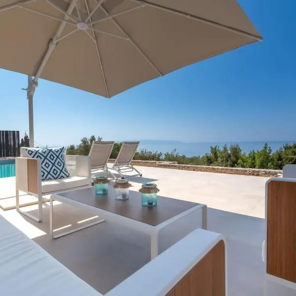Villa Vista Mare Lourdata Kefalonia, hotel v destinaci Lourdhata
