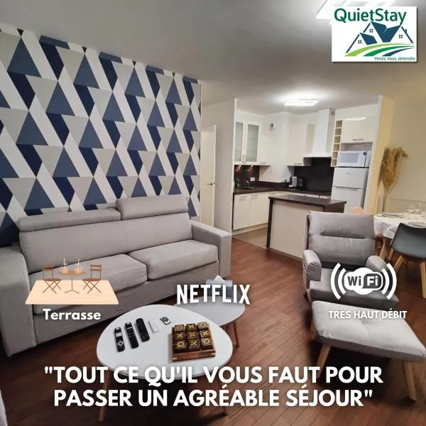 QuietStay 20' PARIS, Connected HOME avec Terrasse, ξενοδοχείο σε Massy