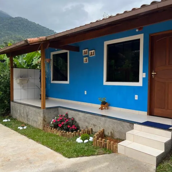 Chalé azul em Lumiar, Nova Friburgo