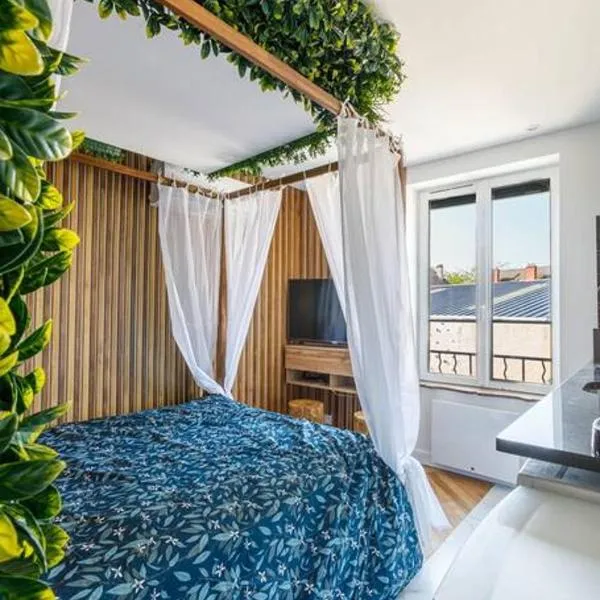 Proche Paris - Style Bali 350 m gare Mantes, hotel in Mantes-la-Jolie