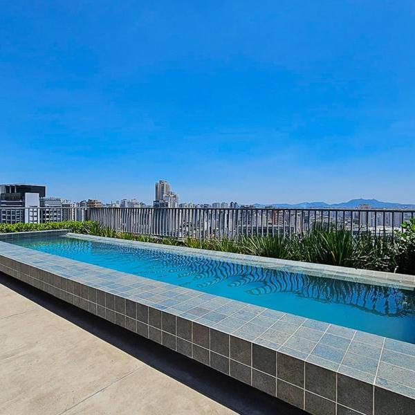 Studios Novíssimos com Piscina no Rooftop e vista para o Allianz Parque
