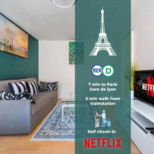 F2 Paris 12ème - Gare de Lyon - Orly – hotel w mieście Alfortville