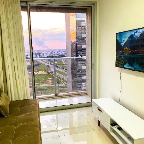 O melhor apartamento no shopping, hotel din Águas Claras