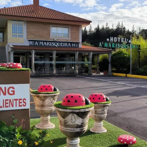 Hotel A Marisqueira I Aeropuerto A Coruña、オレイロスのホテル