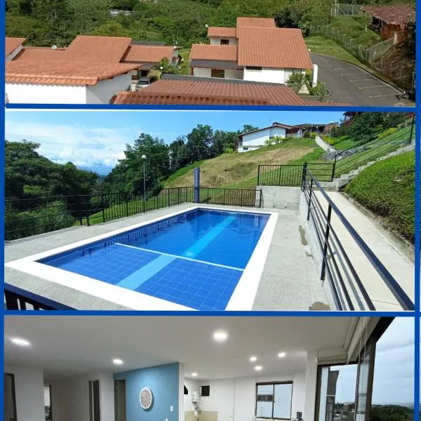 Apartamento con vista espectacular a 5 minutos del parque del café、Quindíoのホテル