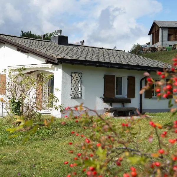 Ferienhaus mit Garten Tgease Schilendra-Lantsch-Lenz-Lenzerheide, Hotel in Lenz