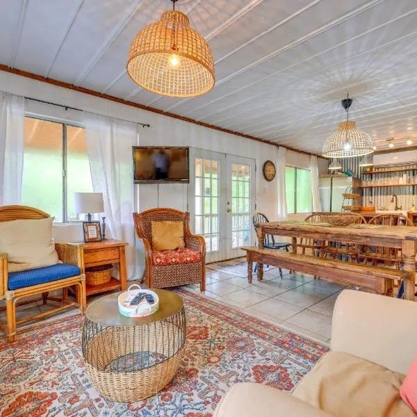 Bohemian New Braunfels Home with River Access!, hotel in New Braunfels