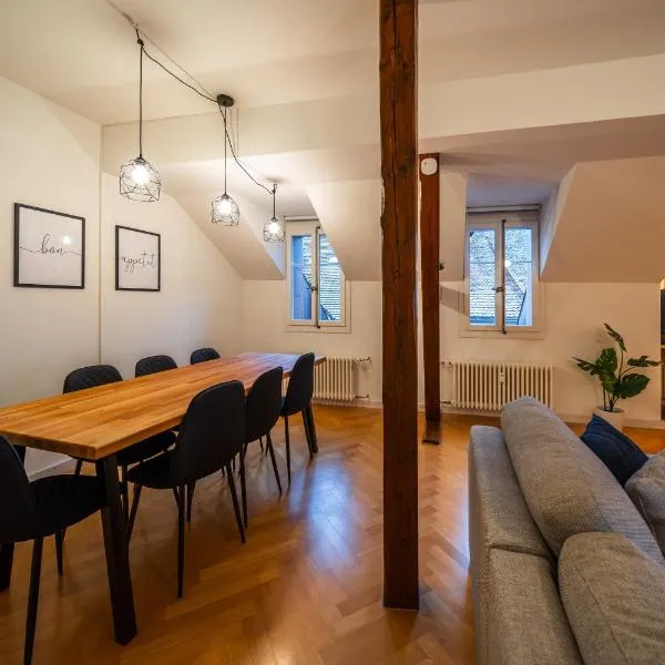 Old town apt in the heart of Thun with garden, hotel in Thun