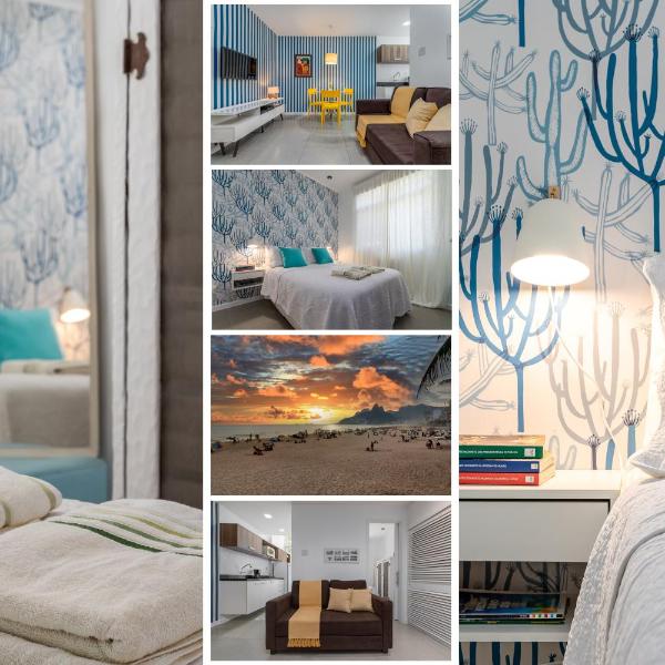 Concept Studio a 200m PRAIA de IPANEMA e 500m Praia COPACABANA - Portaria 24h, Cozinha Completa, Ar Condicionado, SmarTV e Wi-Fi 35mbps