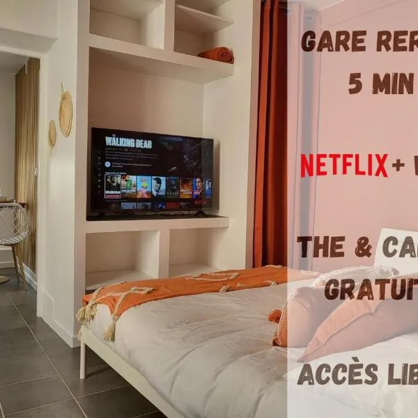 Appart' Terracotta - Champs Élysées 20 mn - NETFLIX, hotel em Maisons-Laffitte