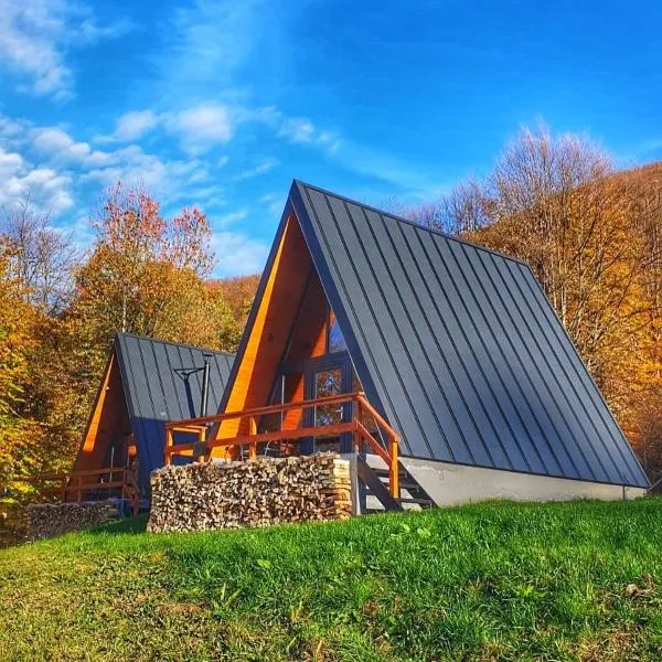 Rock Valley Cabins A-frame, hotel in Ibăneşti