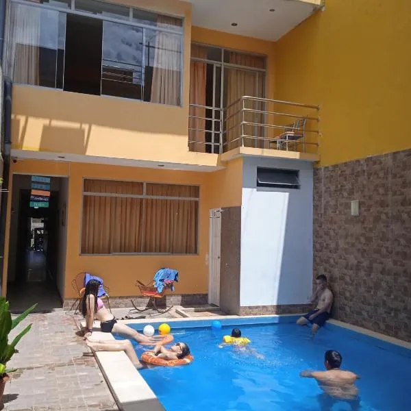 100 RV APARTMENTS IQUITOS PERU-Apartamento primer piso con ventana a piscina, hotel di Iquitos