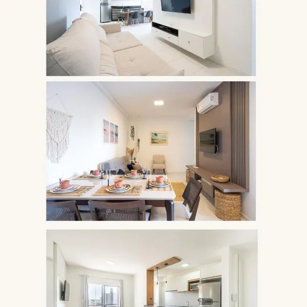 Apartamentos completos a 15min BETO CARREIRO com WI-FI CHURRASQUEIRA em CONDOMÍNIO com PISCINA portaria 24h Ideal para família, hotel en Piçarras