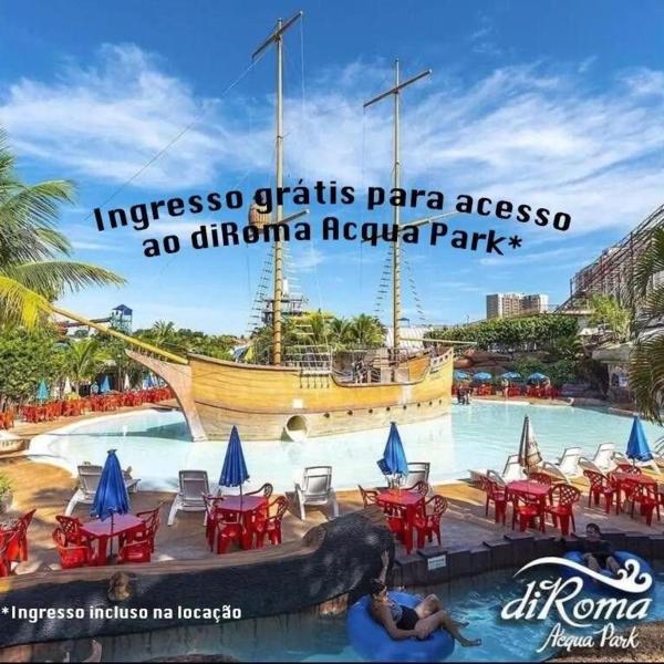 Apartamento Espetacular com acesso ao diRoma Acqua Park