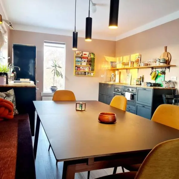 2 bedroom apartment with a loft- close to downtown, hotel v Reykjavíku