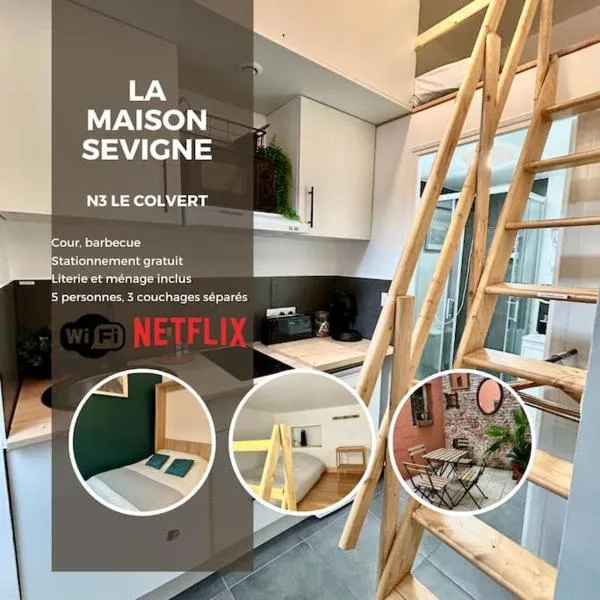 N3 Le Colvert - La Maison Sévigné Appart Hôtel, hotel em Béthune