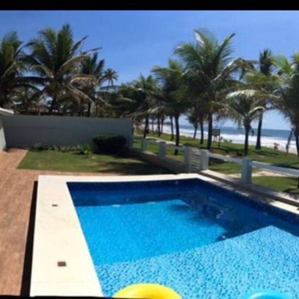 Pé na areia, casa beira-mar, Guarajuba, Cond Sol