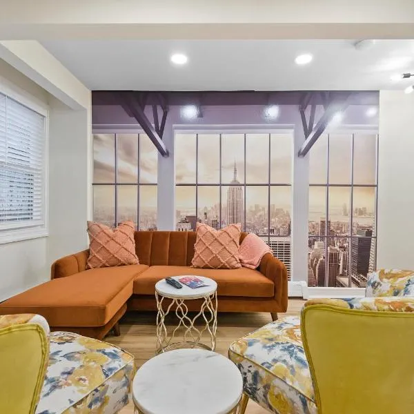 10Min to NYC - 2BR/2.5Bath-3Beds-Free Parking-No Chores, hotel u gradu 'Hoboken'