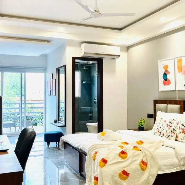BluO Studio2 DLF Cybercity - Balcony, Gym TT, Lift, hotel in Gurgaon