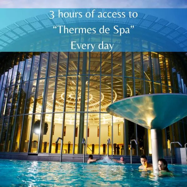 Les Thermes de Spa by La Cour de la Reine Hôtel, Suites & accès gratuit au centre thermal, מלון בספא