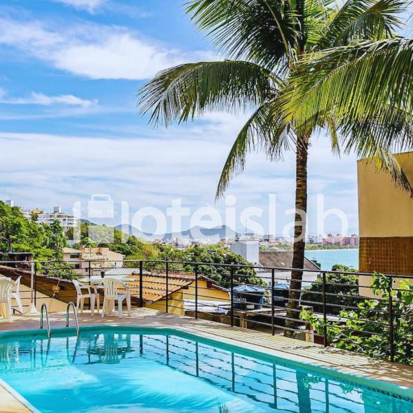 C190 Apartamento top com vista para o mar em Canajurê