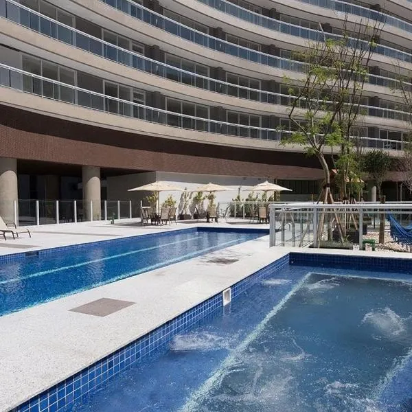 Studio moderno em condomínio de luxo pé na areia, hotel v destinaci Santos