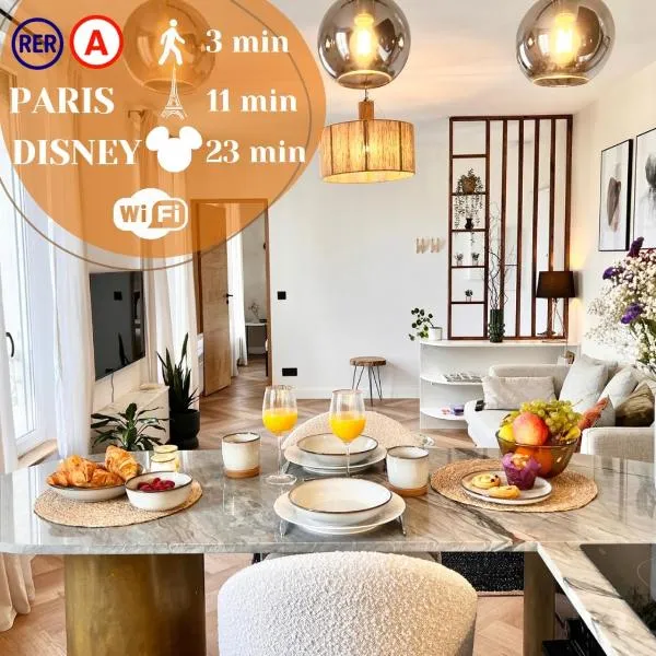 Appart Le Van Gogh - 3' RER - 11' Paris - 23' Disney – hotel w mieście Bry-sur-Marne